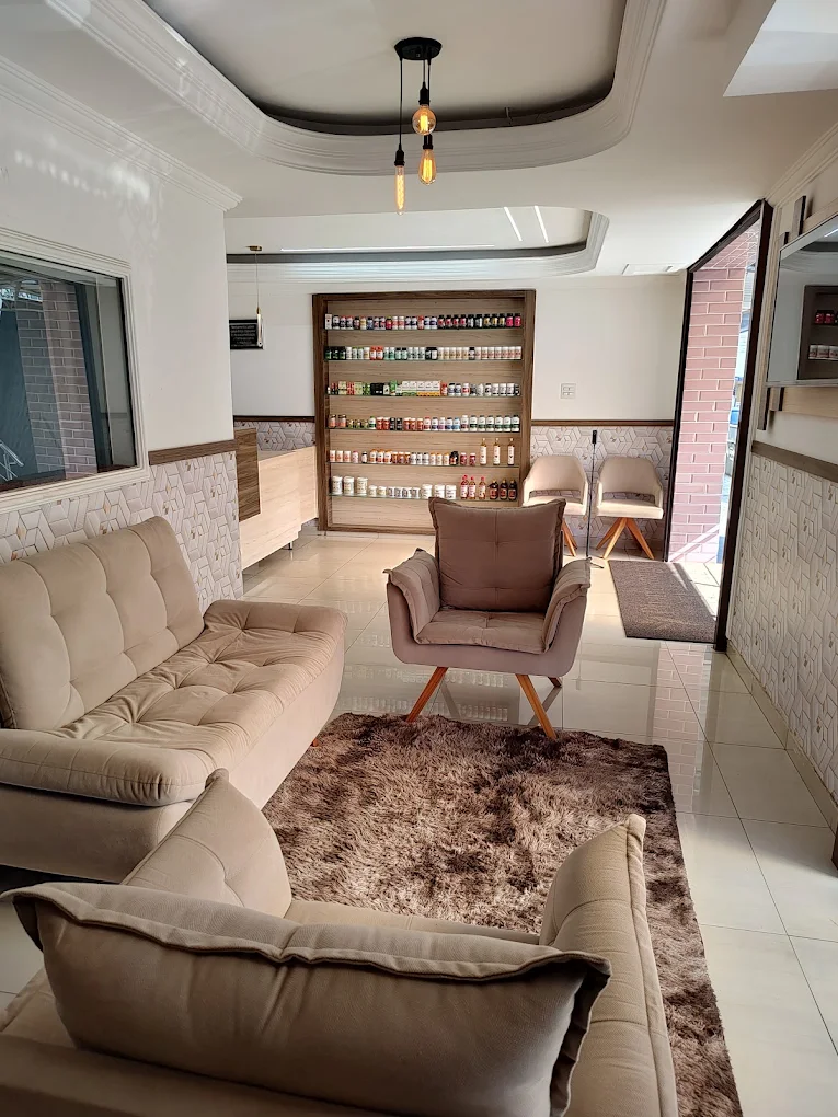 Sala de espera aconchegante da Pharmantiga
